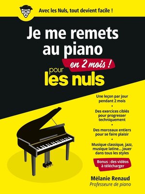 cover image of Je me remets au piano en 2 mois pour les Nuls